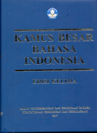 Image of KAMUS BESAR BAHASA INDONESIA EDISI KELIMA